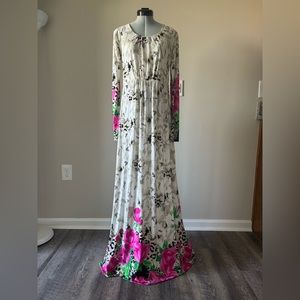 Floral print maxi dress